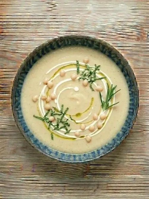 Crema de Judías Blancas con Romero