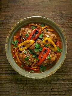 Pollo con Pimientos Asados