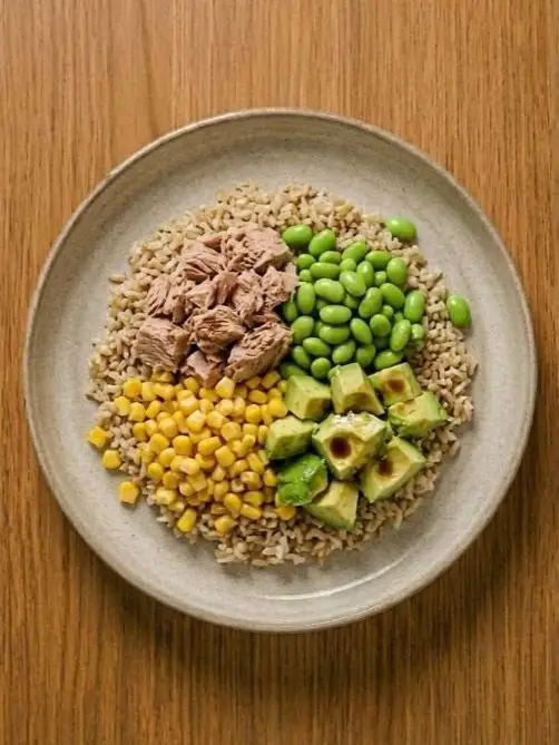 Poke bowl sencillo de atún