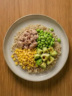 Poke bowl sencillo de atún