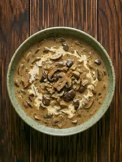 Crema de Champiñones al Ajo