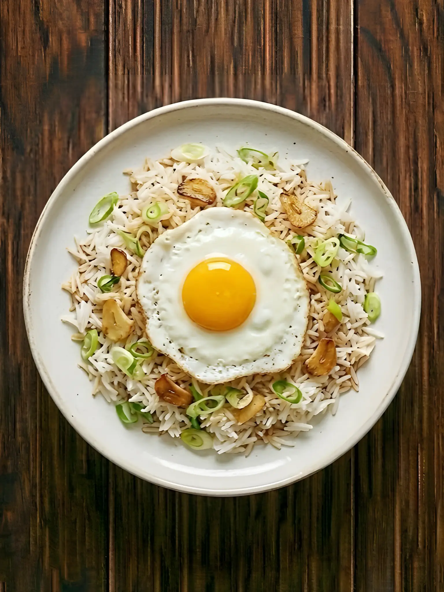 Arroz con Huevo Frito Chino