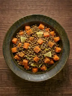 Ensalada de lentejas con zanahoria y comino