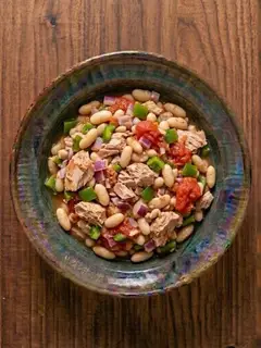 Alubias blancas con atún