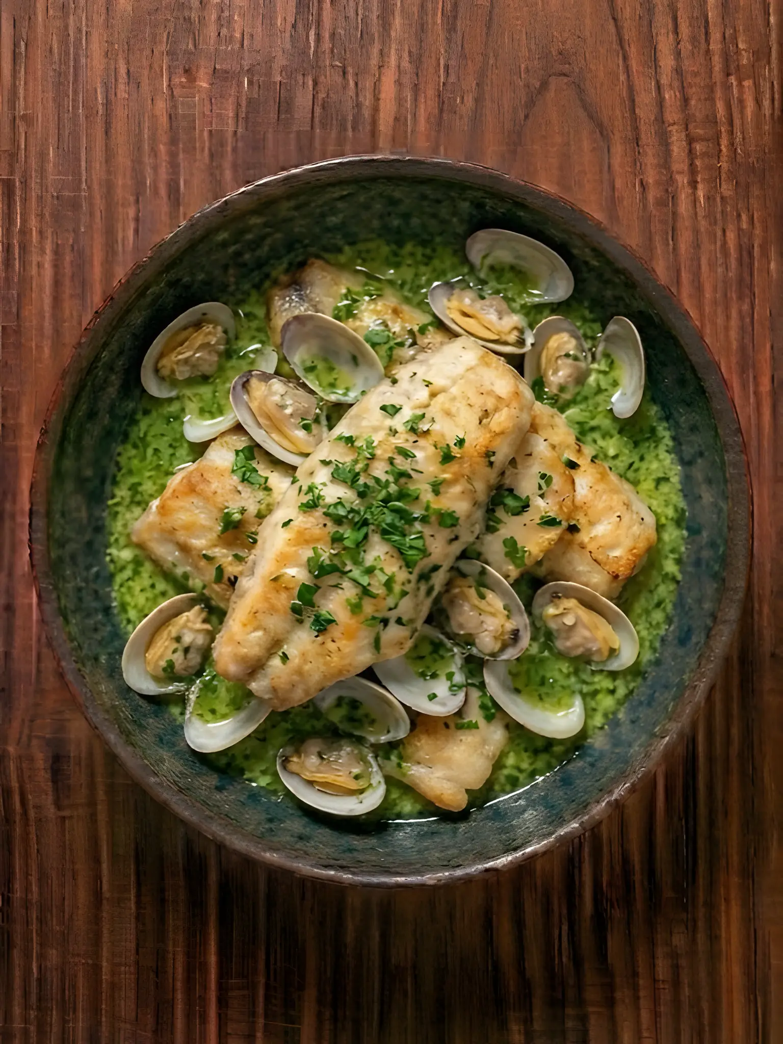 Merluza en salsa verde rápida