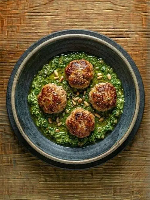 Albóndigas de Cerdo en Salsa Verde