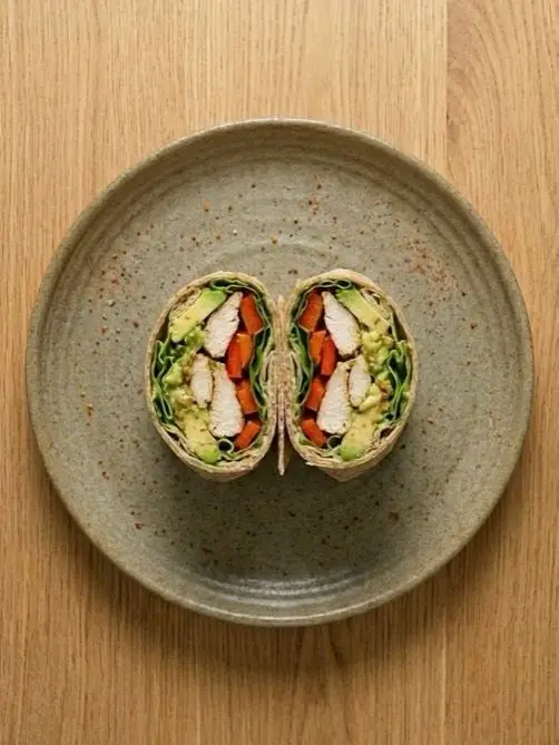 Wrap de Pollo con Verduras