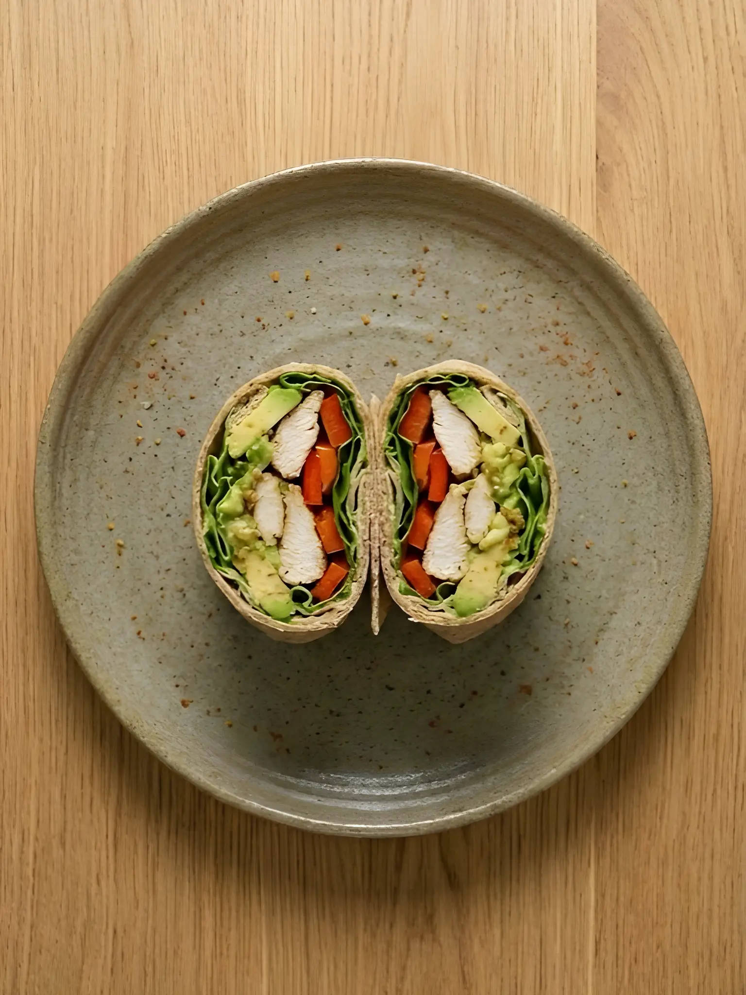 Wrap de Pollo con Verduras