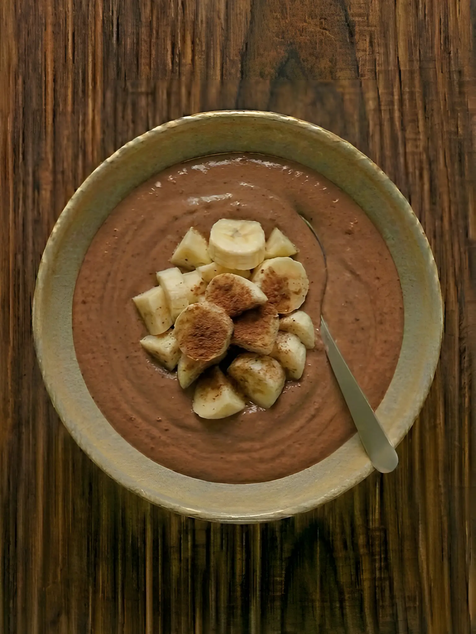 Batido de plátano y cacao con leche de avena