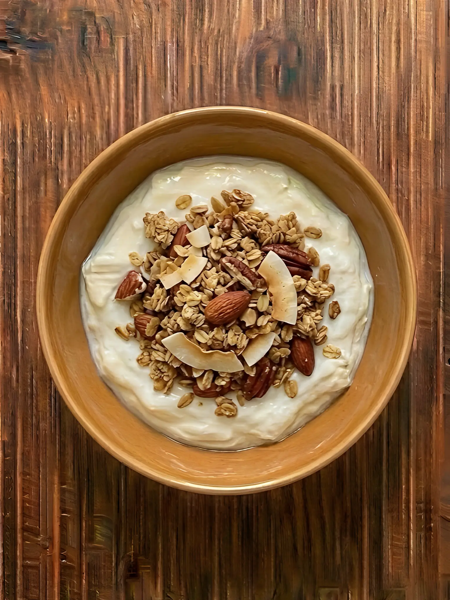 Yogur natural con granola