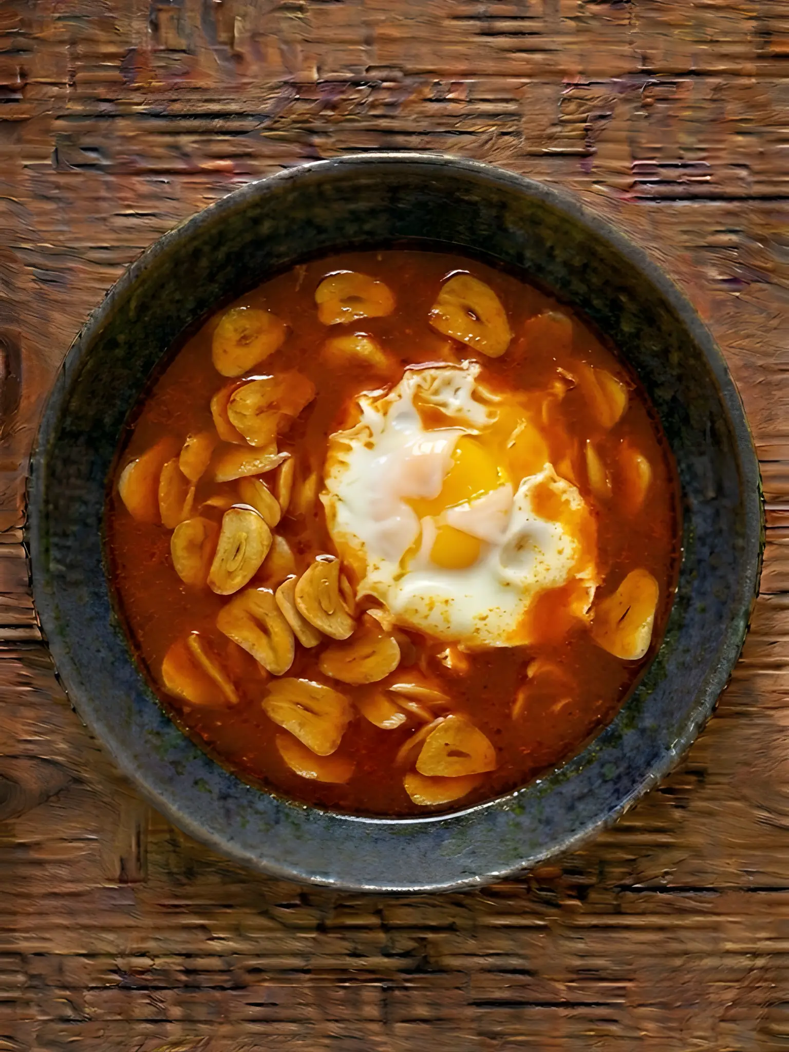 Sopa de ajo castellana