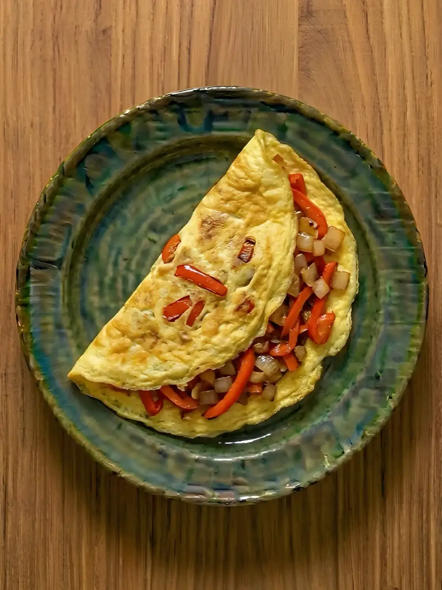 Foto de Tortilla de pimiento y cebolla