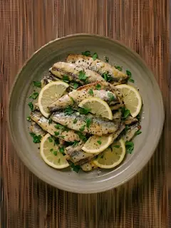 Sardinas al horno con limón