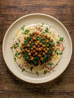 Garbanzos Especiados con Espinacas