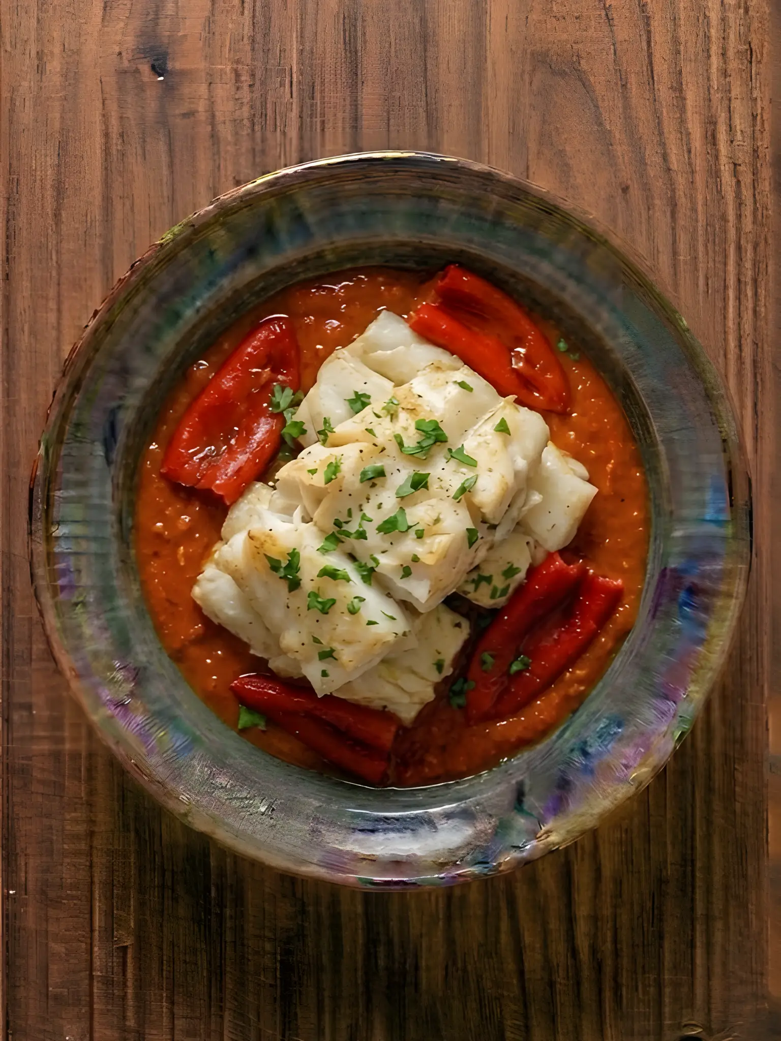 Bacalao con pimientos del piquillo