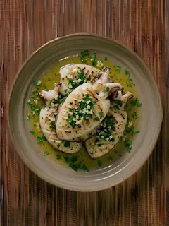 Sepia a la plancha con ajo y perejil
