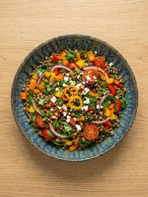 Ensalada de Lentejas Templada