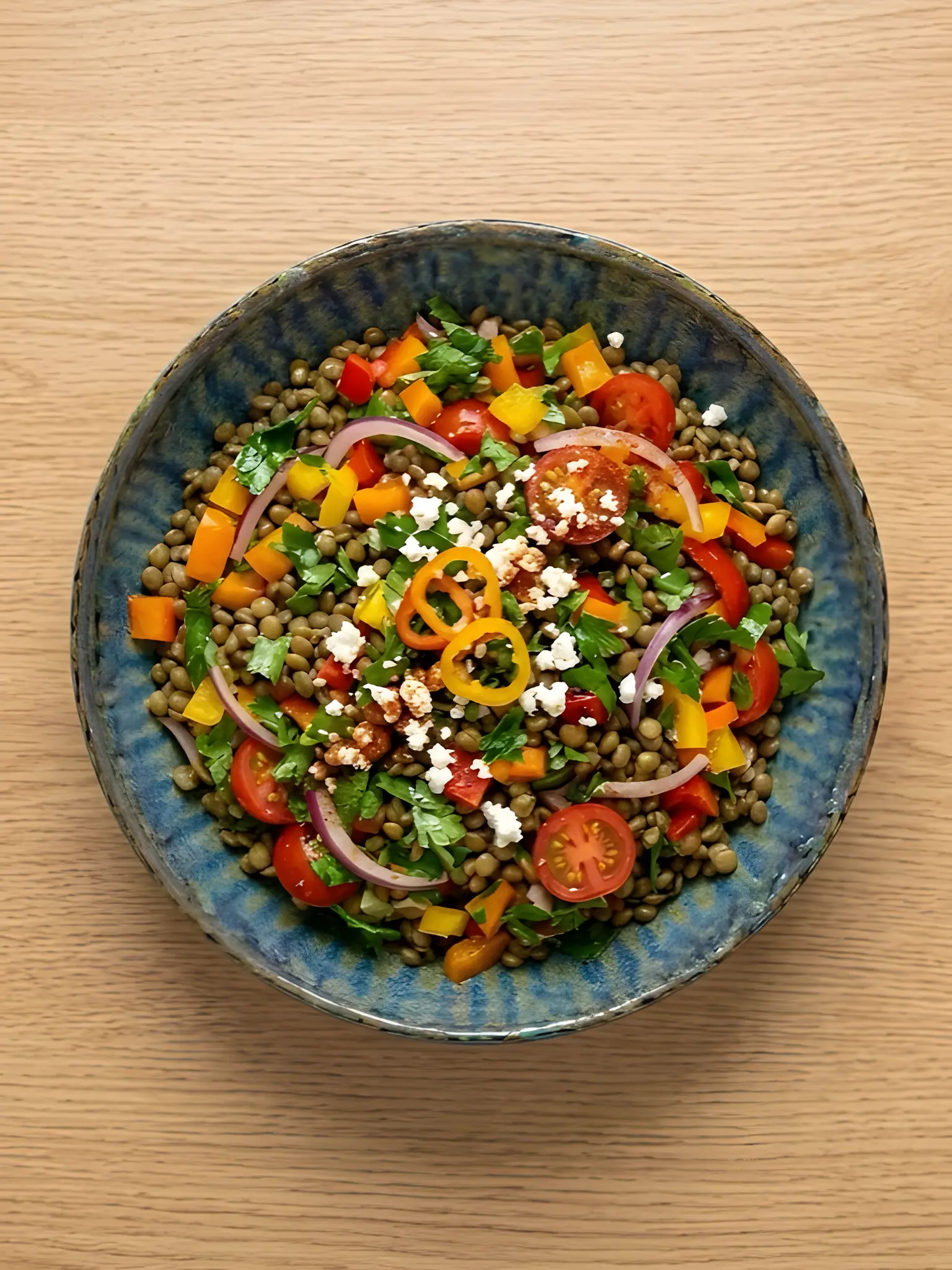 Ensalada de Lentejas Templada