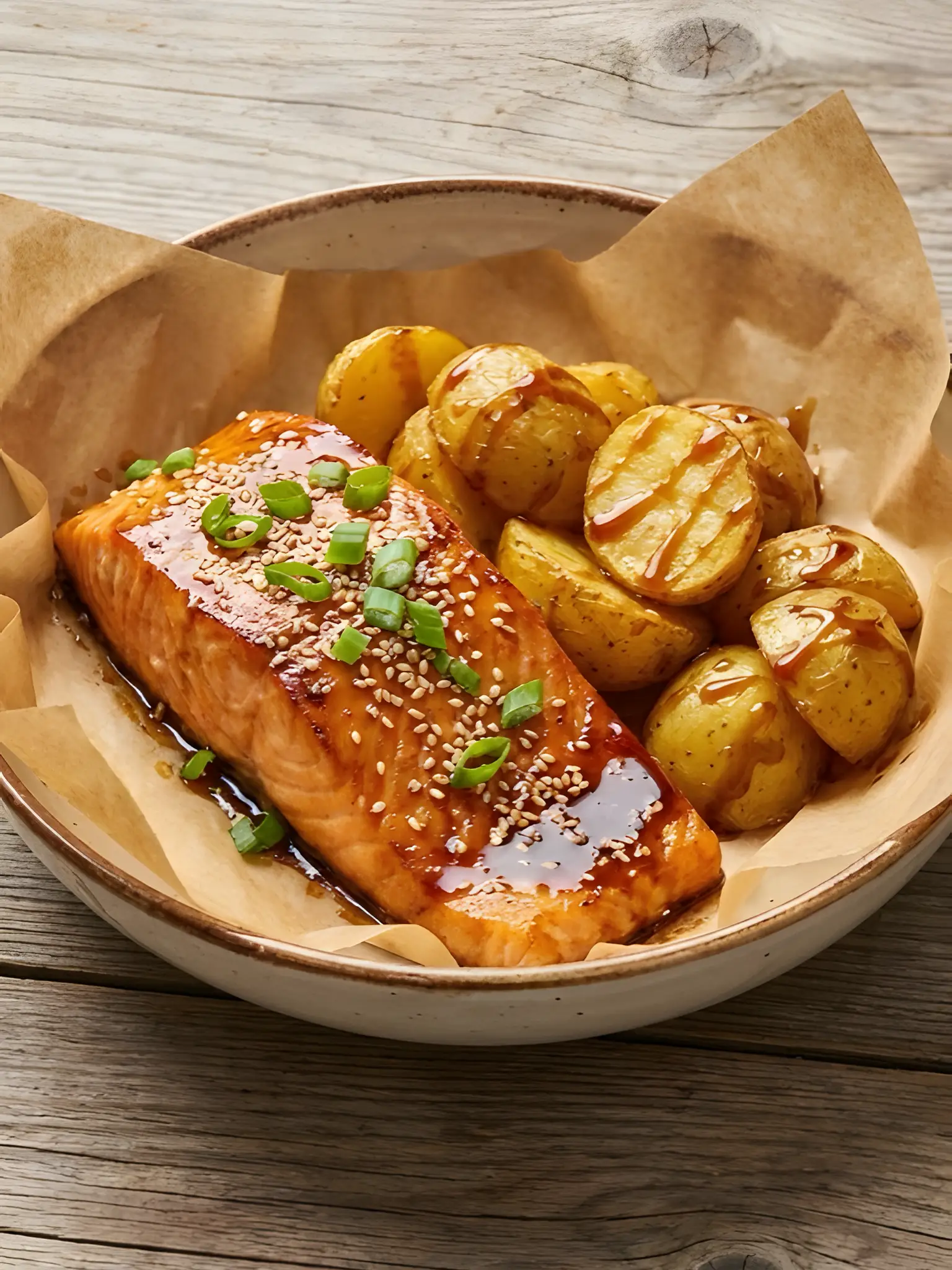 Salmón a la Plancha con Salsa Teriyaki