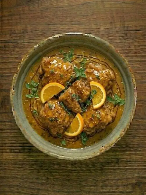 Pollo con Naranja y Tomillo