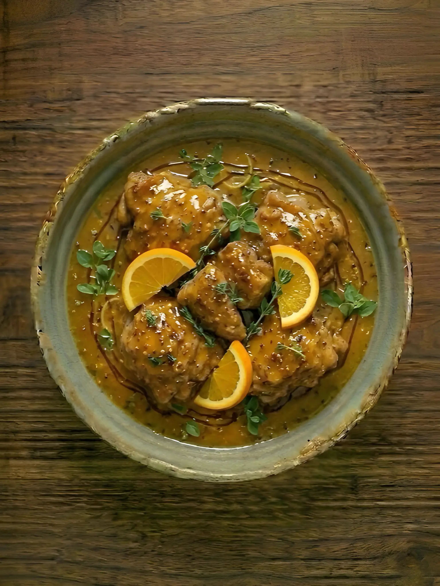 Pollo con Naranja y Tomillo