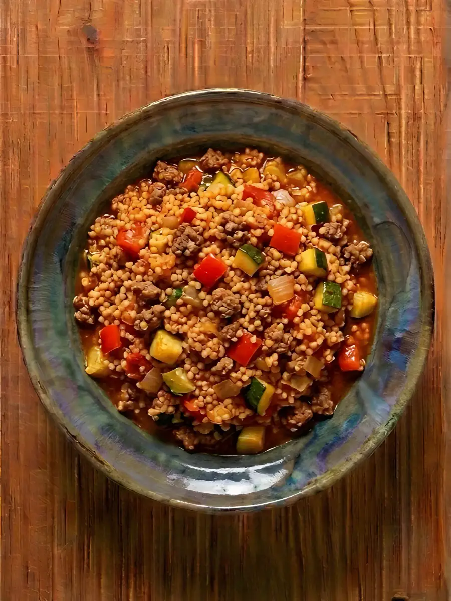 Foto de Cuscús con ternera magra y verduras
