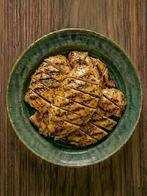 Pavo a la plancha con mostaza y miel