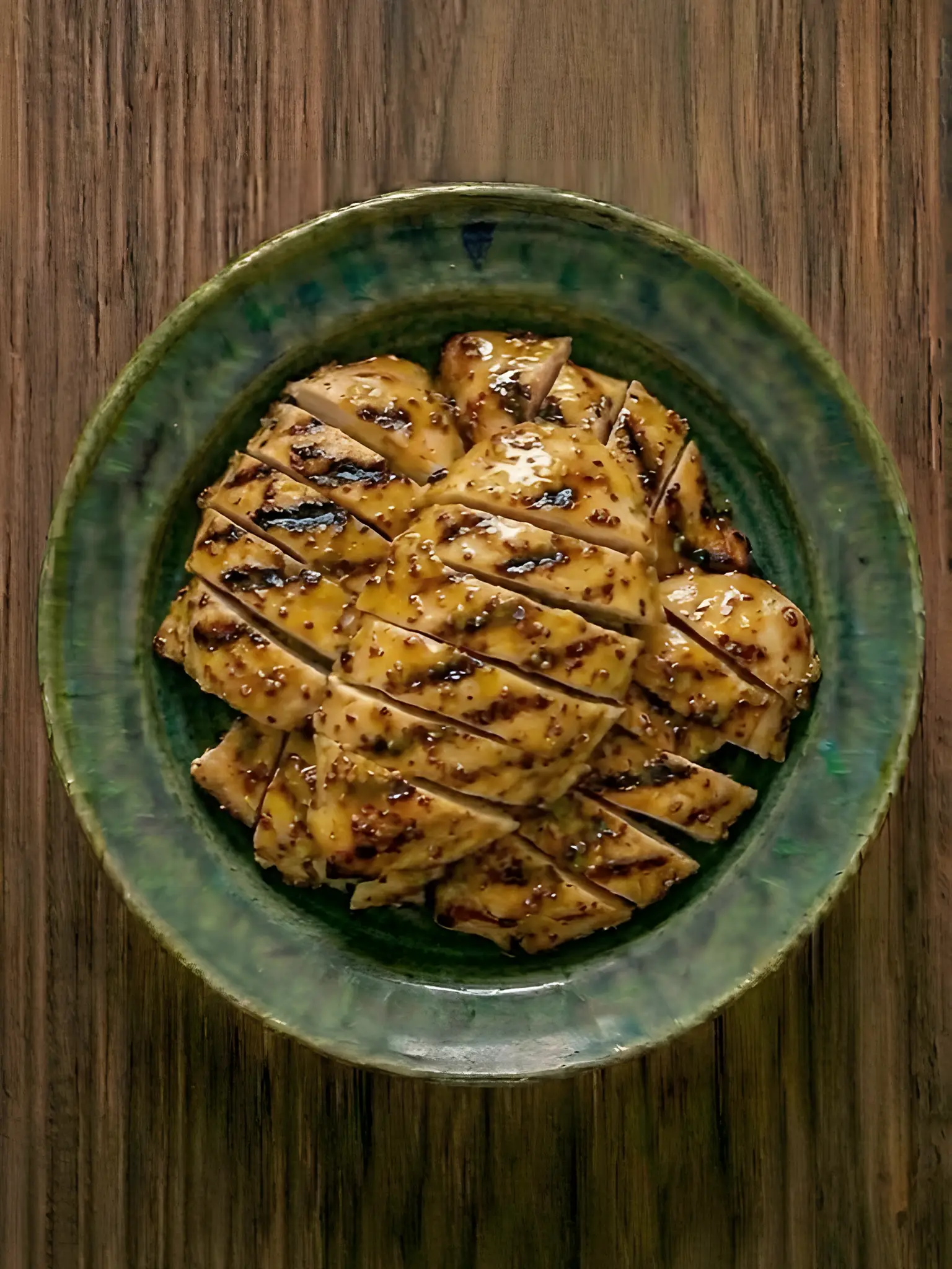 Pavo a la plancha con mostaza y miel