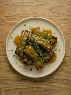 Costillas de Cerdo con Miel y Mostaza