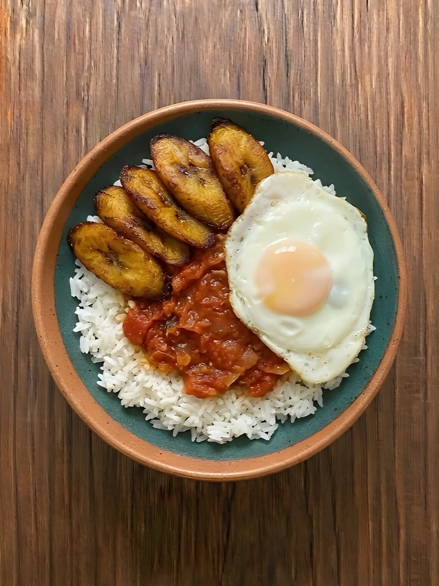 Arroz a la cubana energético