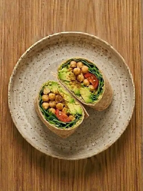 Wrap de Aguacate y Garbanzo