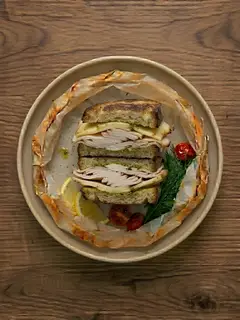 Sándwich de pavo y queso