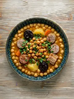 Cocido Catalán con Garbanzos