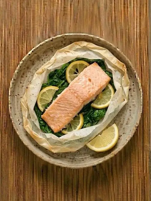 Salmón en Papillote