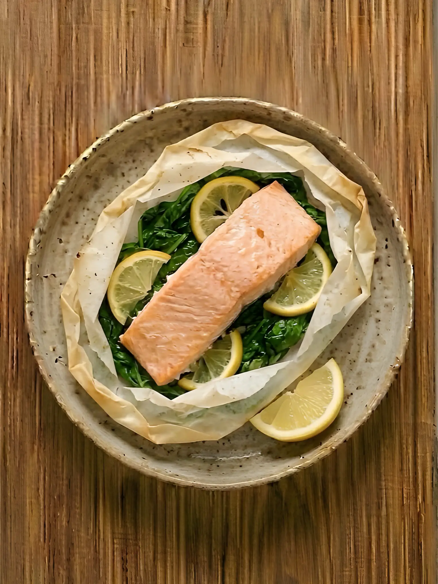 Salmón en Papillote