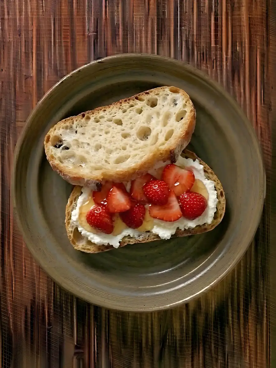 Foto de Queso batido con fruta y miel