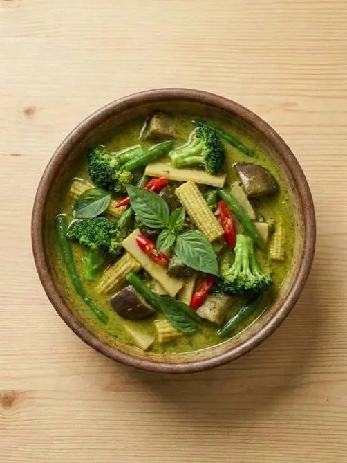 Curry Verde Tailandés de Verduras