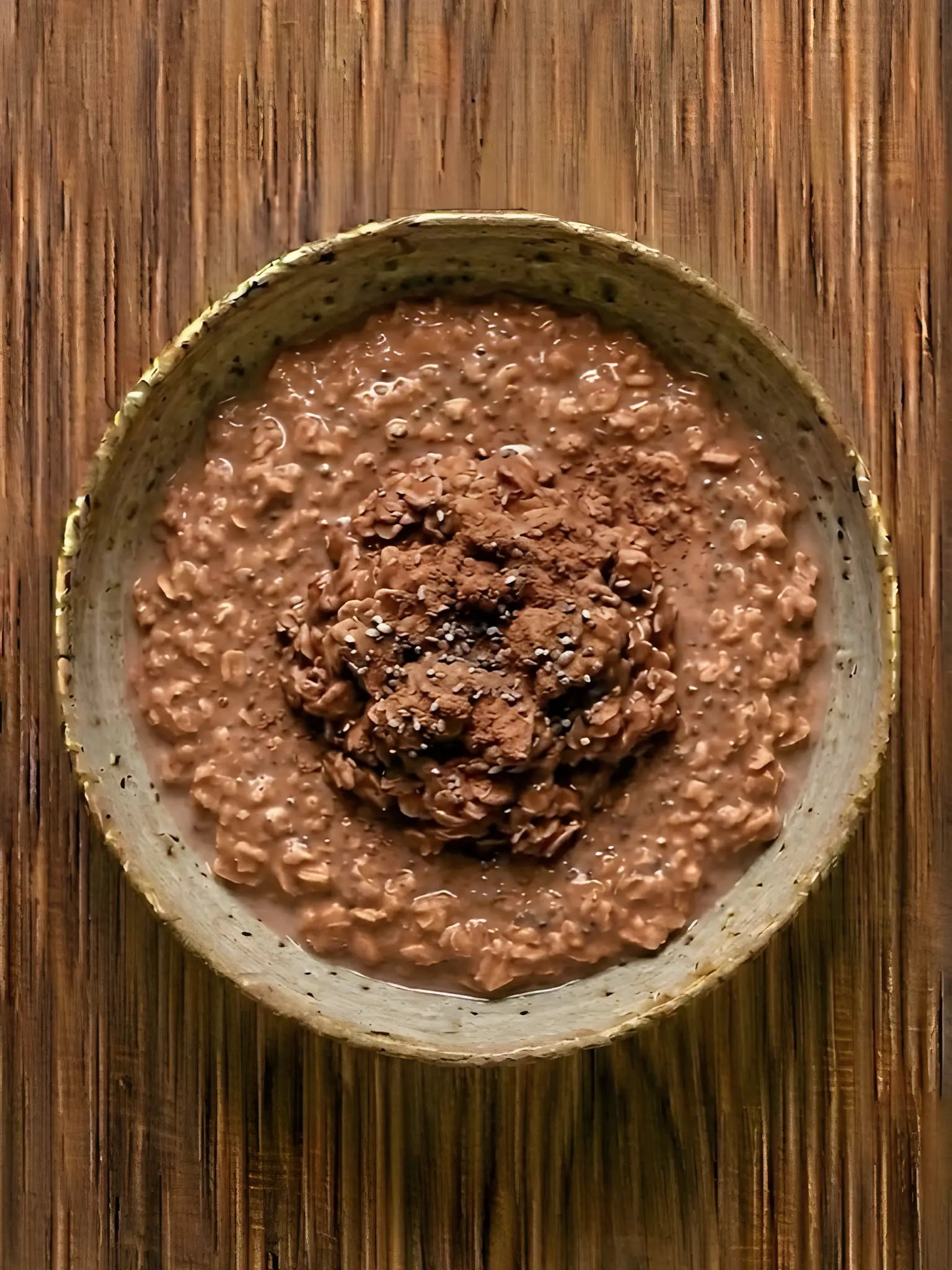 Avena remojada (overnight oats) con cacao