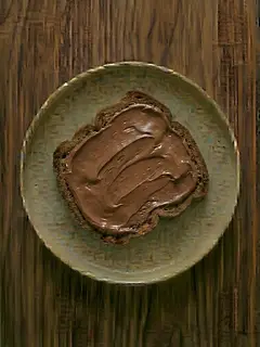 Tostada de centeno con crema de cacao